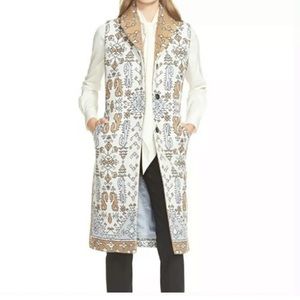 Tory Burch Long Jacquard Vest